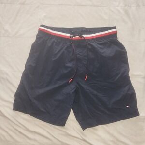 Tommy Hilfiger men's blue Quick-Dry swim shorts. Size Medium. Branded